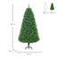 HOMCOM 6ft Warm White LED Artificial Christmas Tree - maplin.co.uk