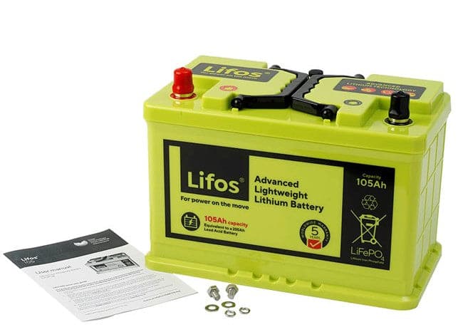 Lifos Go 12V 105Ah Lithium Iron Phosphate LiFePO4 Battery with Bluetooth App - maplin.co.uk