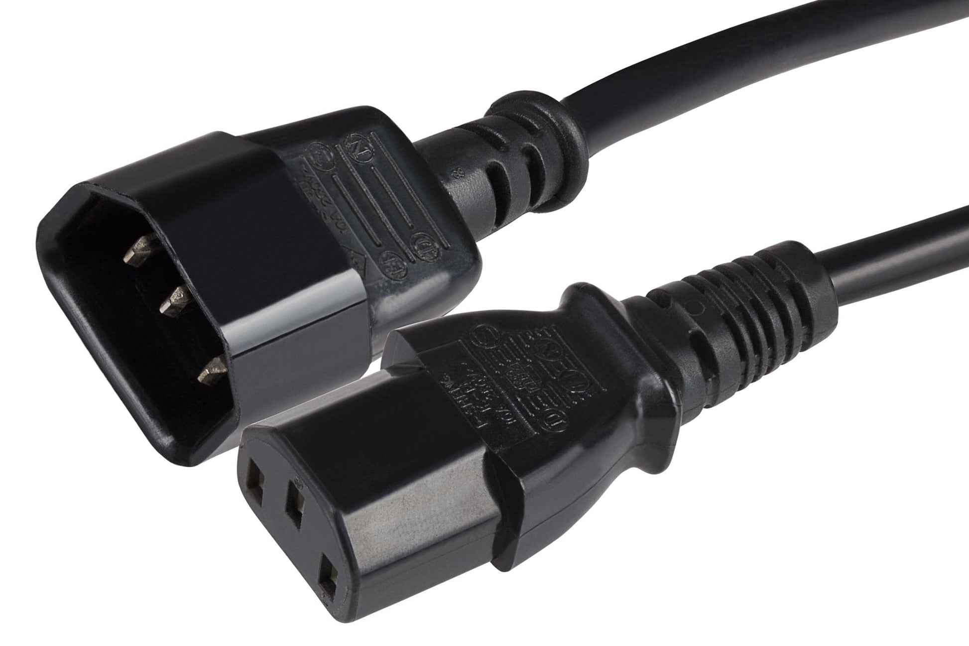 Maplin Power Lead IEC C14 Male Plug to C13 Female Extension Lead - 5m, Black - maplin.co.uk