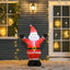 HOMCOM 4ft Inflatable LED Christmas Santa Claus Outdoor Decoration - maplin.co.uk