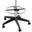 ProperAV Extra Tall Ergonomic Back Office Chair with Adjustable Height Footrest and 360° Swivel - Black
