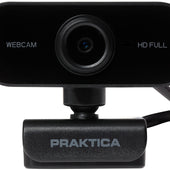 PRAKTICA Full HD 1080p Auto-Focus USB-A Webcam with Built-in Microphone & Tripod Mount - maplin.co.uk