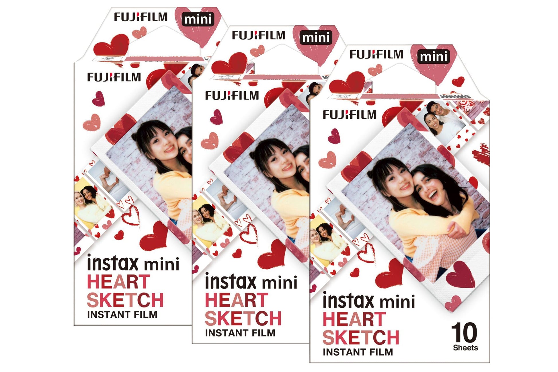 Fujifilm Instax Mini Heart Sketch Photo Film - maplin.co.uk