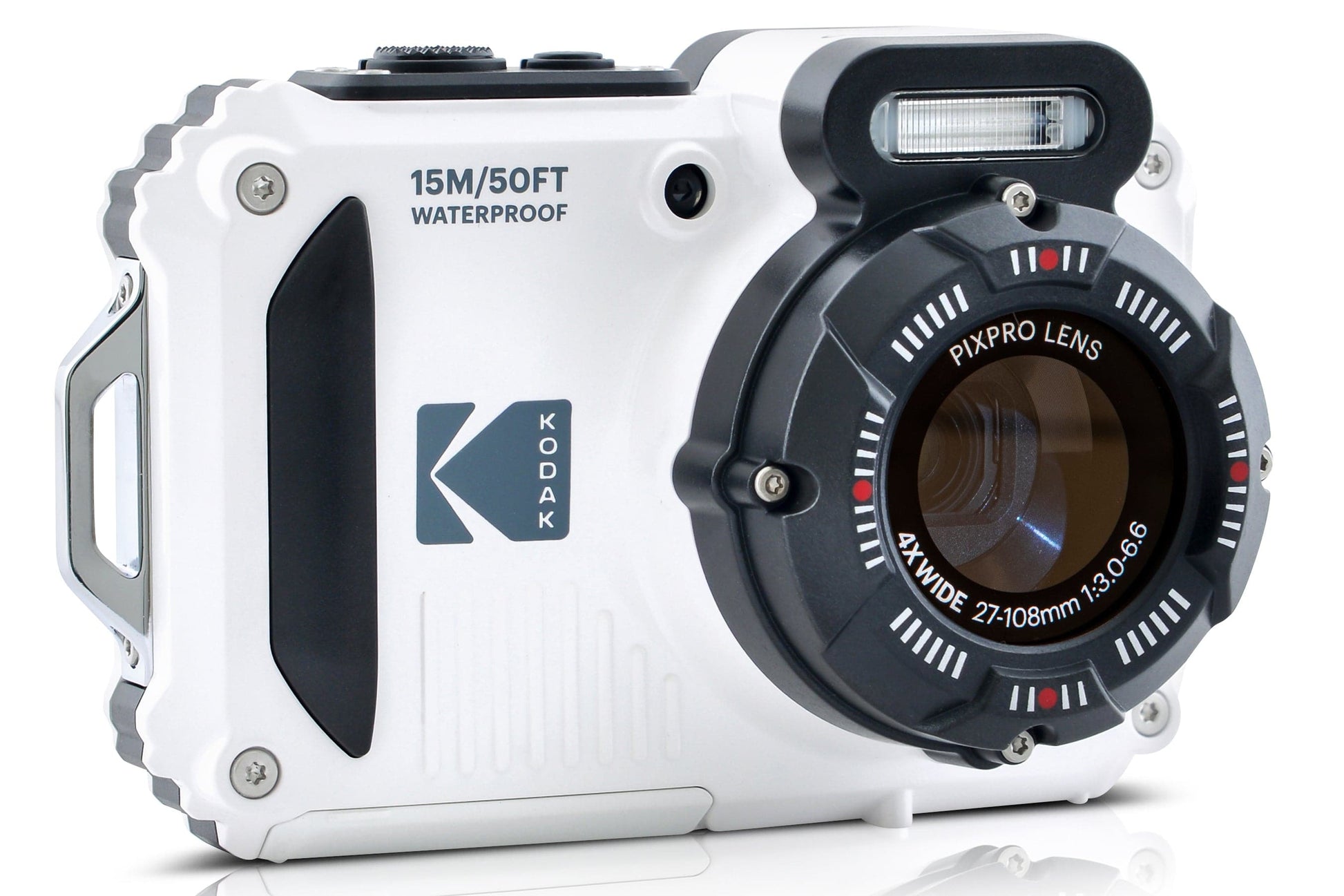 Kodak PIXPRO WPZ2 Waterproof 16MP 4x Zoom Tough Compact Camera - White - maplin.co.uk