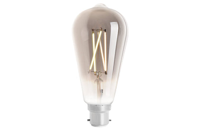 4lite WiZ Connected ST64 Smoky White WiFi LED Smart Bulb - B22 Bayonet Single