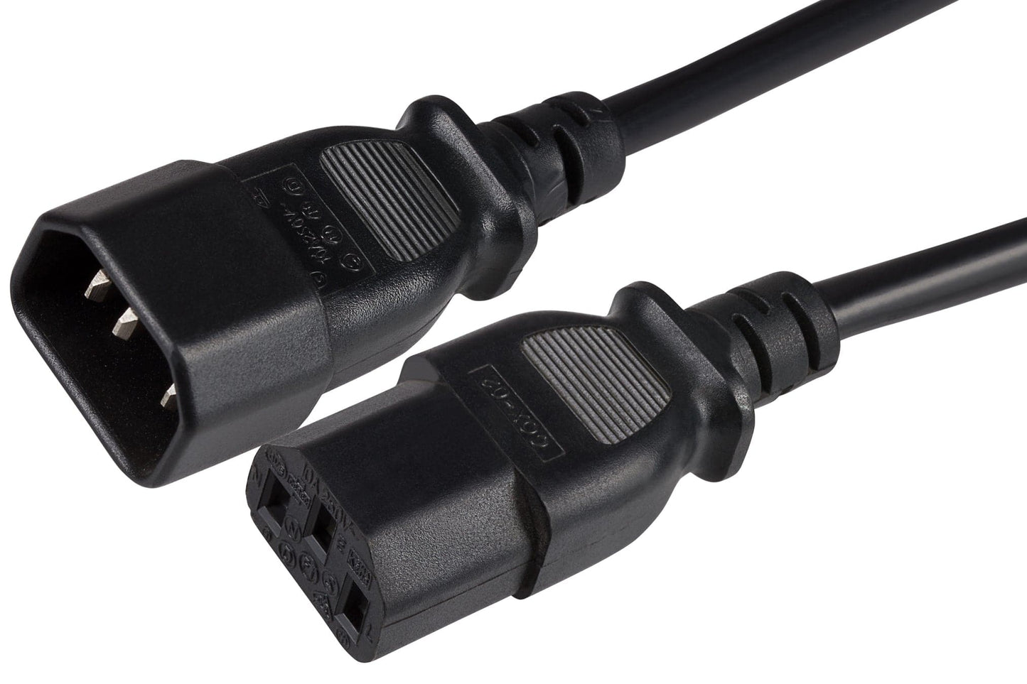 Maplin Power Lead IEC C14 Male Plug to C13 Female Extension Lead - 2m, Black - maplin.co.uk