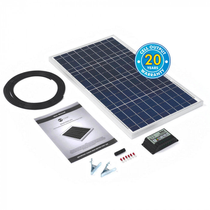PV Logic 30wp Solar Panel Kit & 10Ah Charge Controller - maplin.co.uk