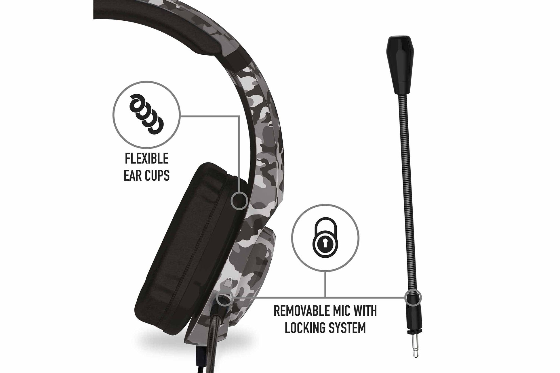 Stealth XP Commander Gaming Headset with Stand - Urban Camouflage - maplin.co.uk