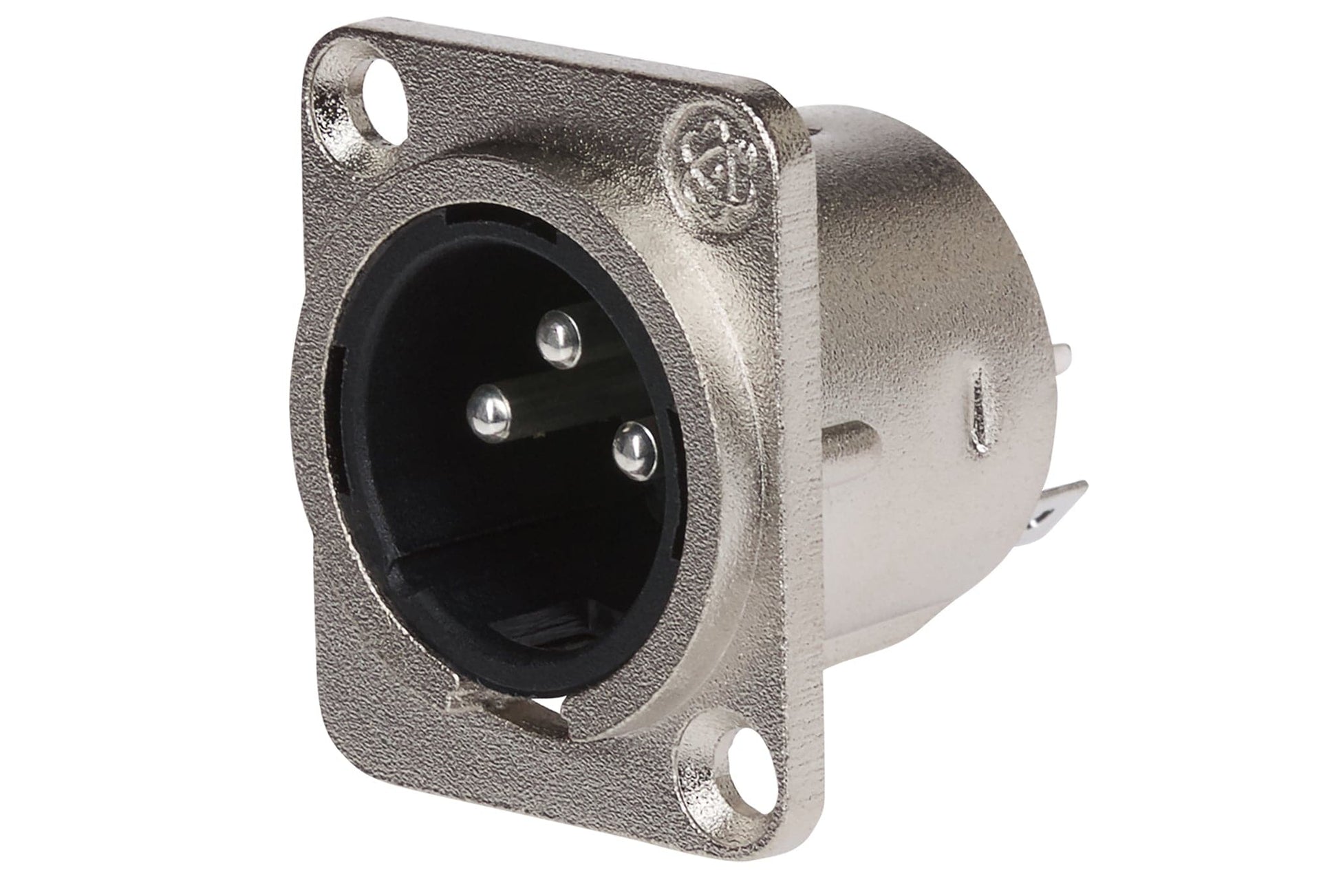 3 Pole Nickel XLR Chassis Plug