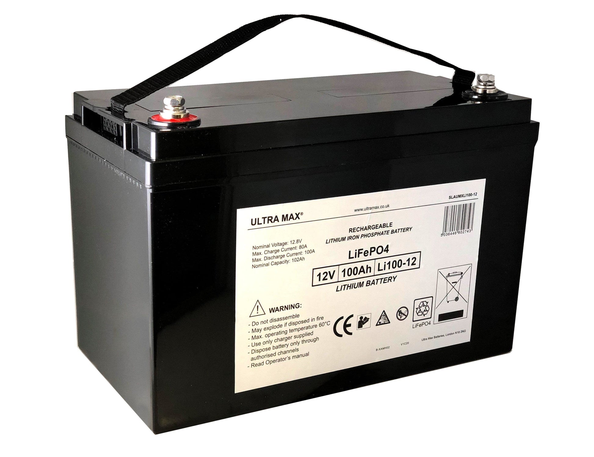 Batterie LITHIUM 12V, 100Ah