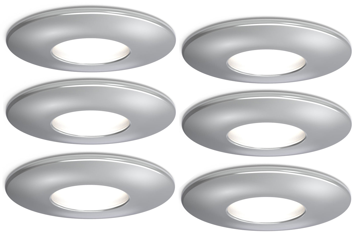 4lite IP65 GU10 Fire-Rated Downlight - Chrome - maplin.co.uk