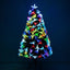 HOMCOM 6ft Multicoloured Fibre Optic Artificial Christmas Tree with Metal Stand - maplin.co.uk