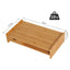ProperAV Bamboo Desktop/Monitor Riser with Drawer - maplin.co.uk