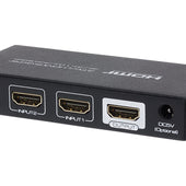 Nikkai HDMI Switch 3 Port In 1 Port Out 4K 30Hz Resolution with Remote Control - Black - maplin.co.uk