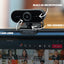 PRAKTICA Full HD 1080p Auto-Focus USB-A Webcam with Built-in Microphone & Tripod Mount
