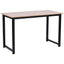 ProperAV Extra MDF Computer Desk with Metal Frame Black & Oak
