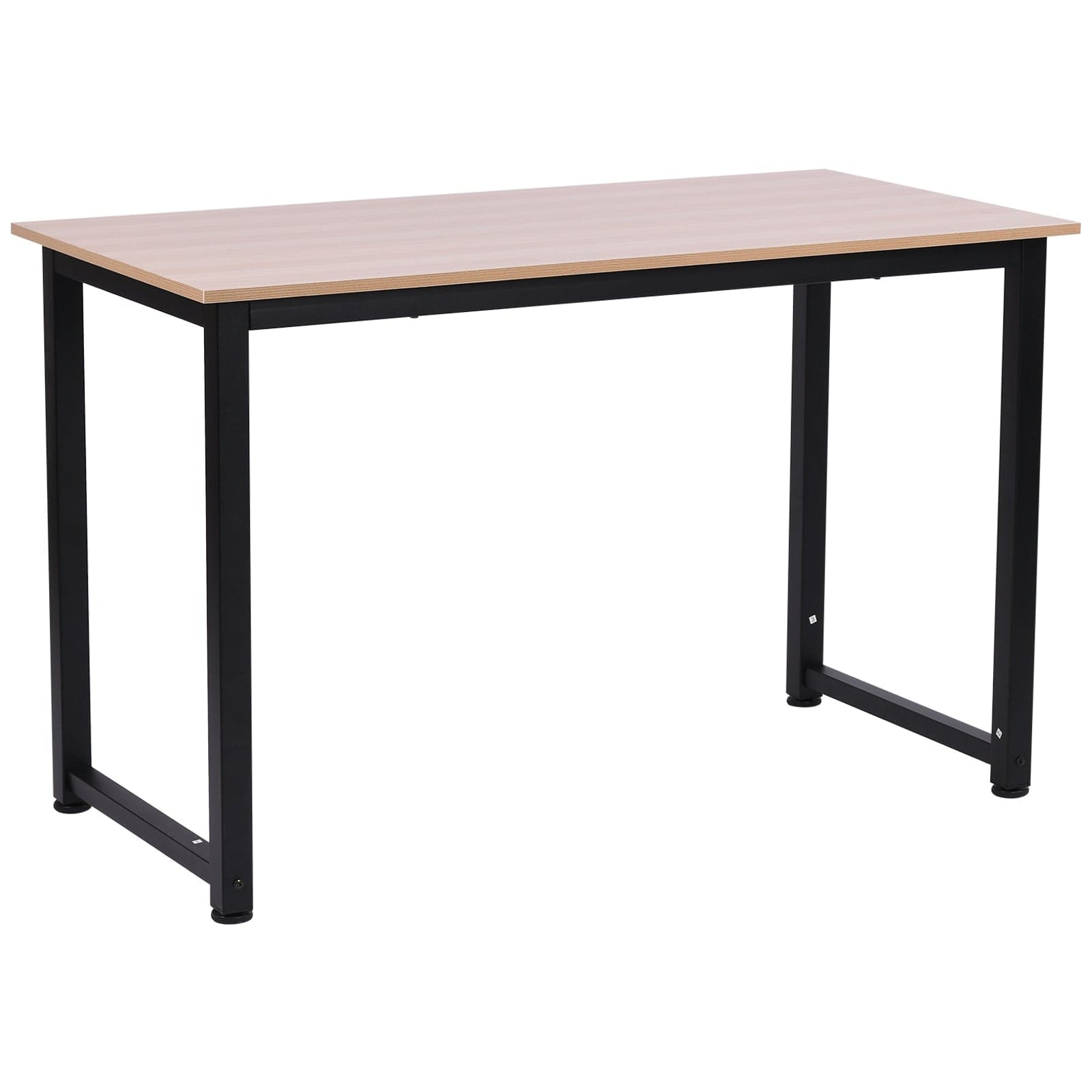 ProperAV Extra MDF Computer Desk with Metal Frame Black & Oak
