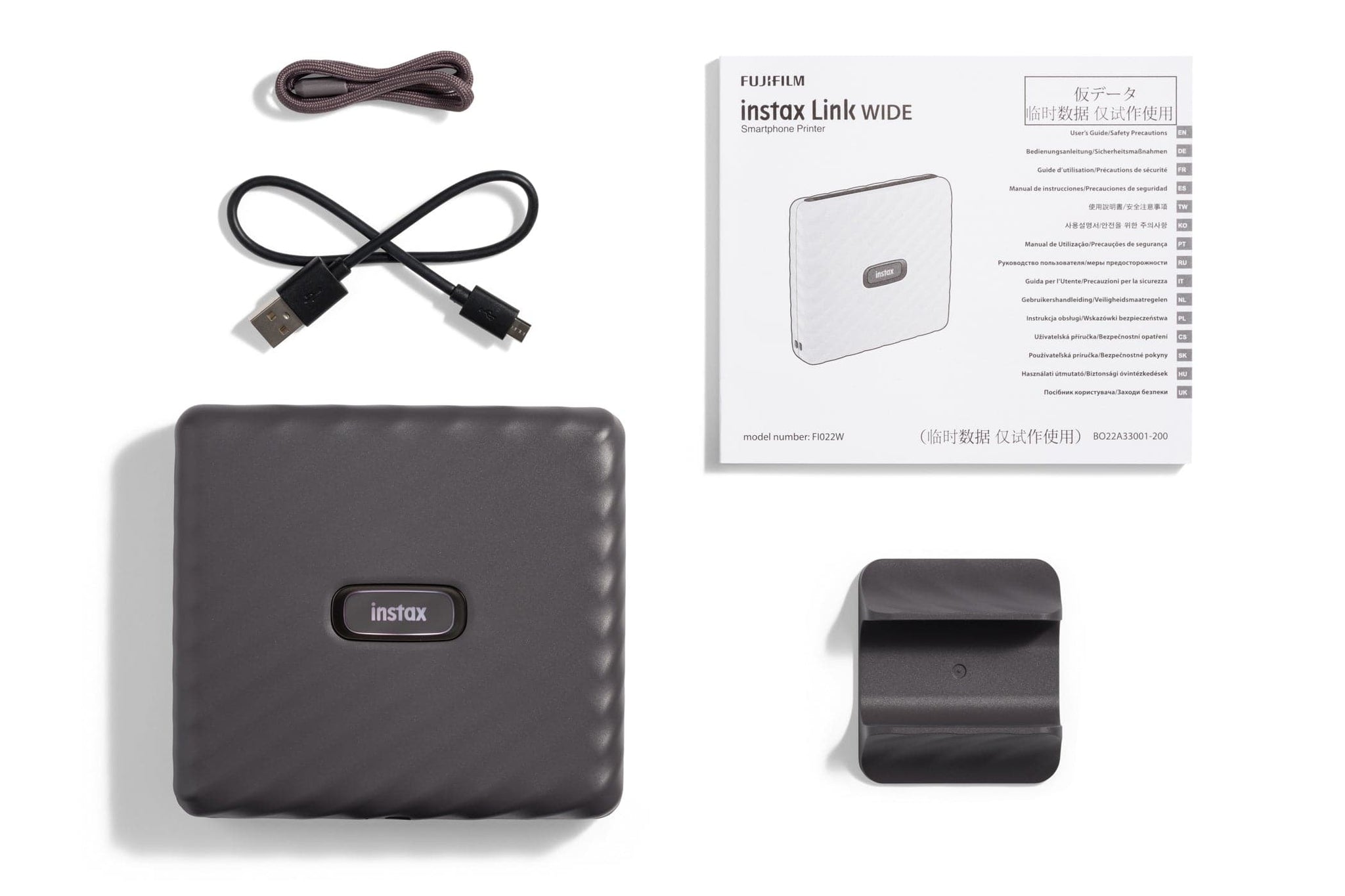 Fujifilm Instax Link Wide Printer - Mocha Grey