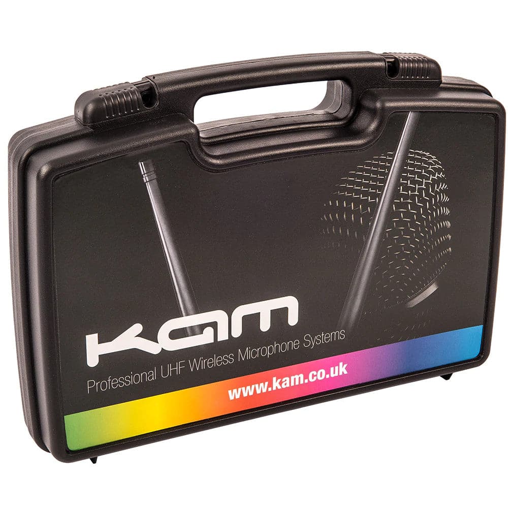 Kam Radiomic UHF Single Fixed-Channel Receiver with Wireless Microphone - Black - maplin.co.uk