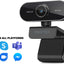 PRAKTICA Full HD 1080p Auto-Focus USB-A Webcam with Built-in Microphone & Tripod Mount