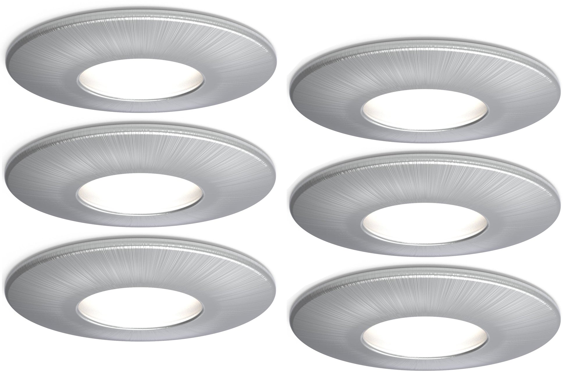 4lite IP20 GU10 Fire-Rated Downlight - Satin Chrome - maplin.co.uk