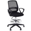 ProperAV Extra Tall Ergonomic Back Office Chair with Adjustable Height Footrest and 360° Swivel - Black - maplin.co.uk