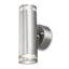 4lite Marinus GU10 Bi-Directional Outdoor Wall Light without PIR - Stainless Steel Single