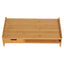 ProperAV Extra Bamboo Desktop/Monitor Riser with Drawer - maplin.co.uk