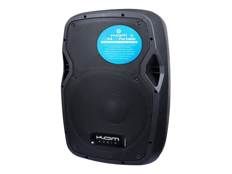 Kam RZ8A Active Portable Wireless Bluetooth Speaker - Black - maplin.co.uk