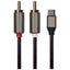 Maplin USB-C to Twin RCA Phono Jack Cable - Black, 2m - maplin.co.uk