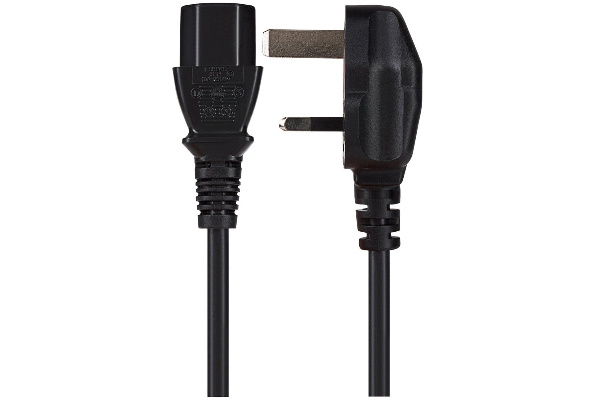 Maplin Power Lead IEC C13 Female Plug to UK 3 Pin Mains Plug - 1m, 13 Amp Fuse - maplin.co.uk