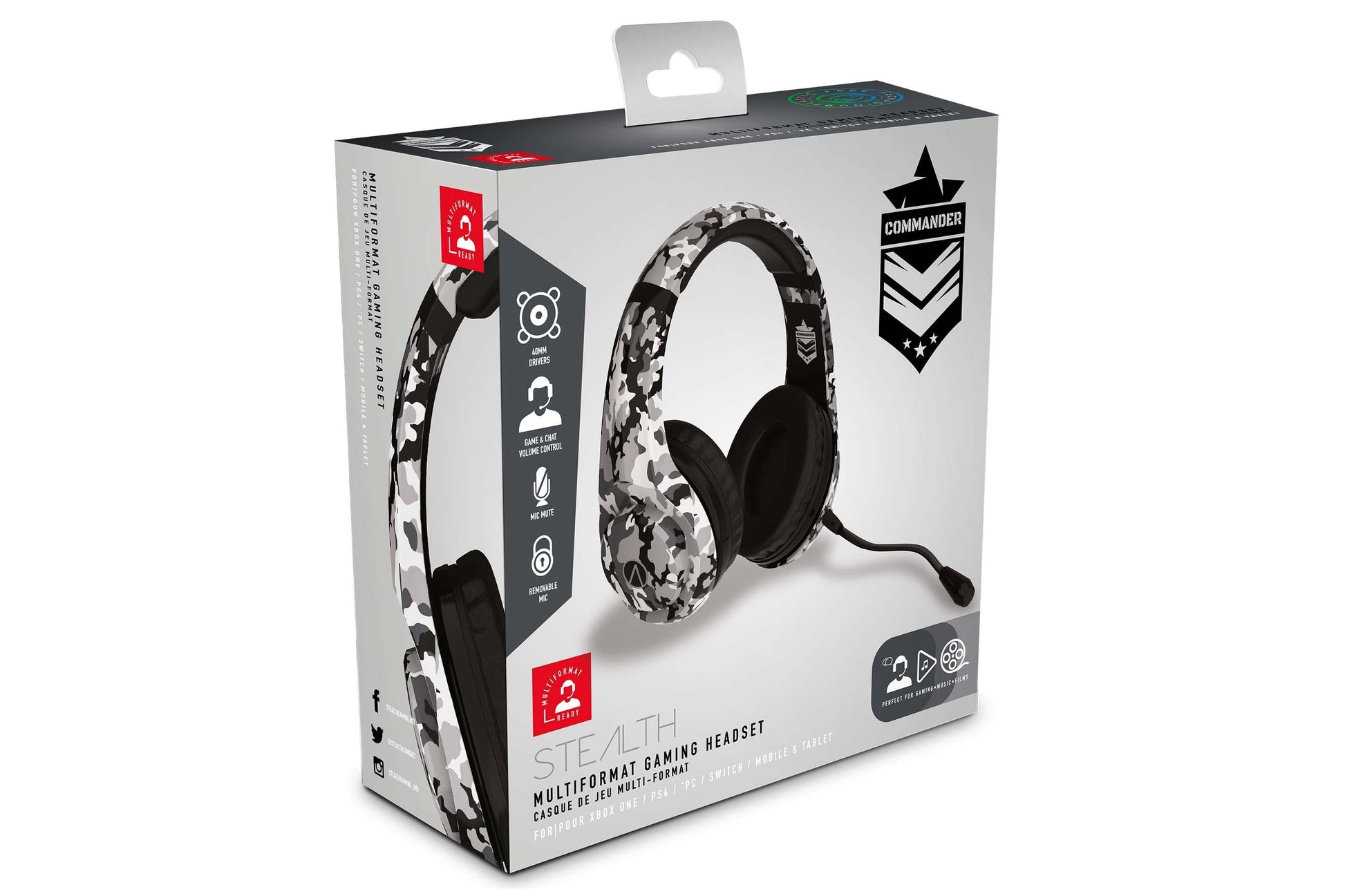 Stealth XP Commander Gaming Headset - Urban Camouflage - maplin.co.uk