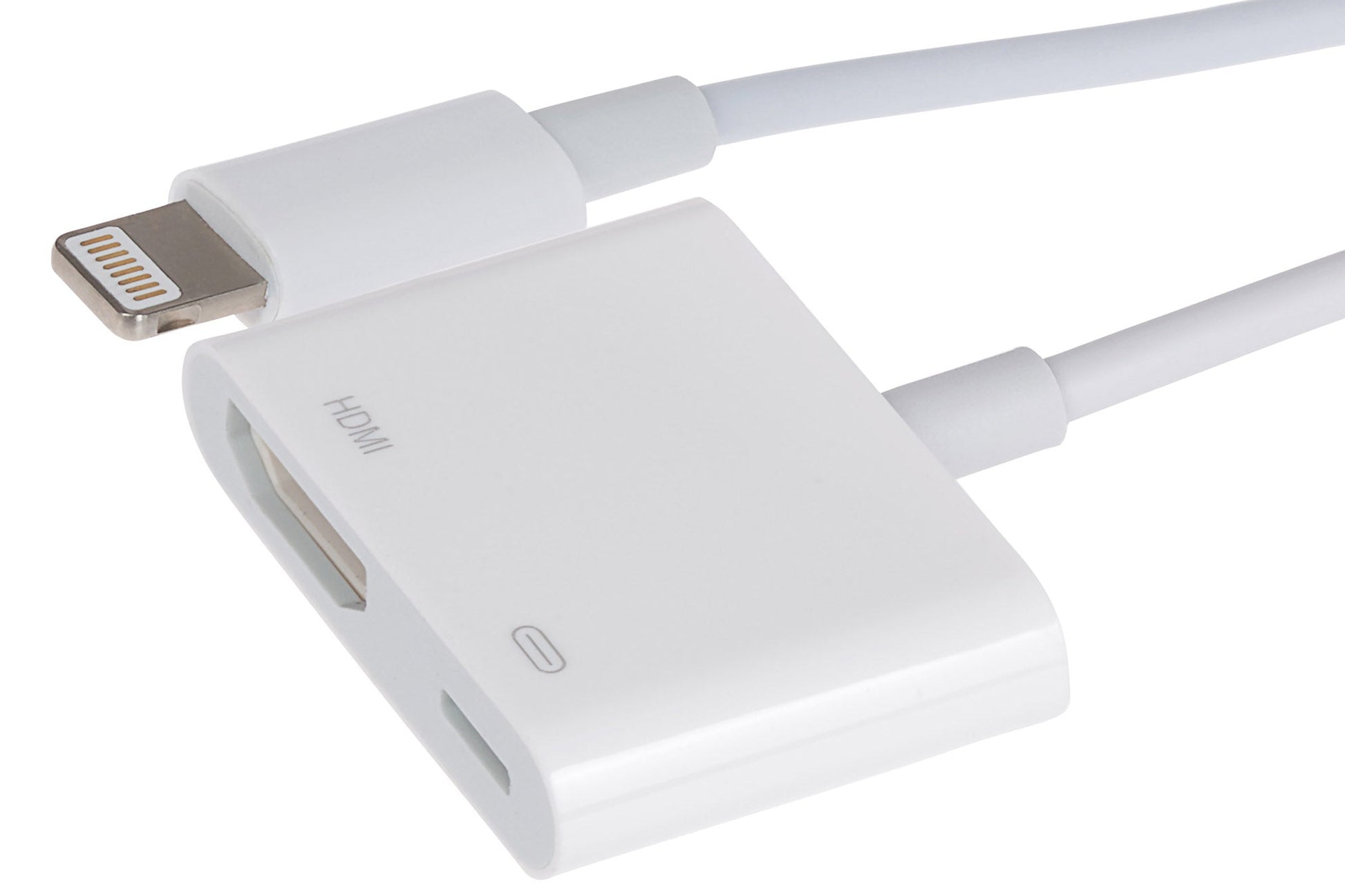 Nikkai Lightning to HDMI / Lightning Charging Port Adapter - White, Chargers & Adapters, Maplin