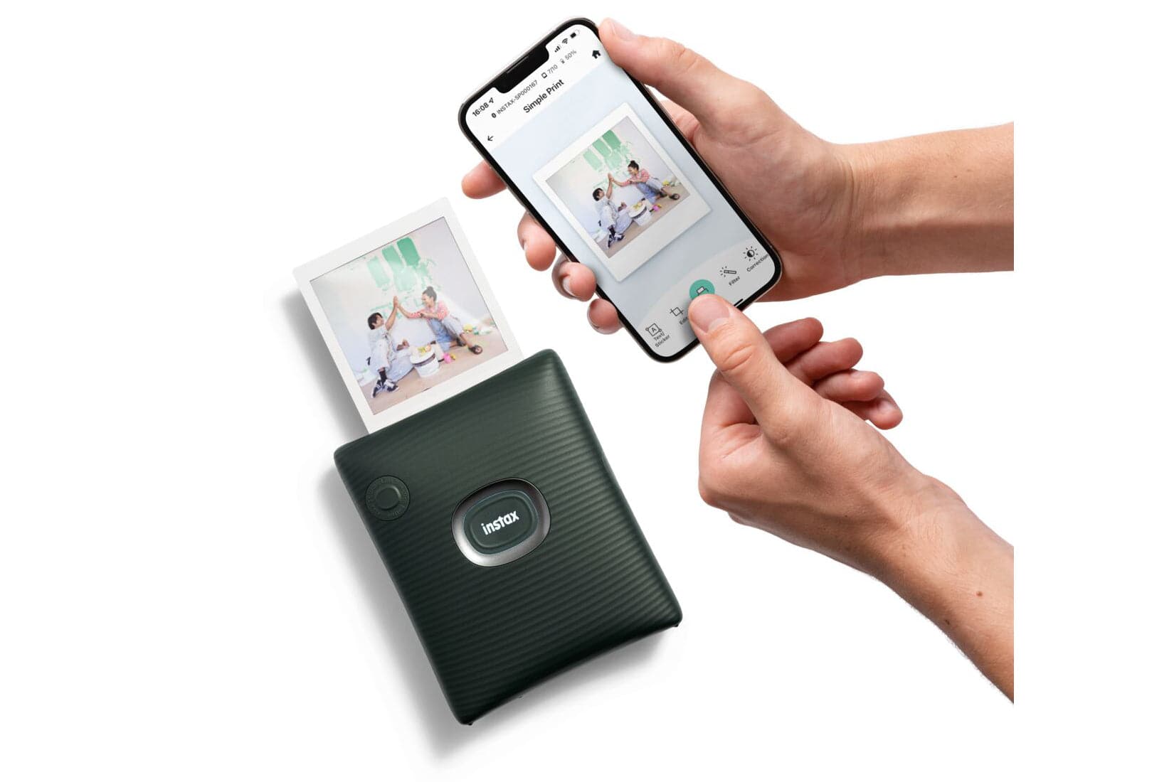 Fujifilm Instax Square Link Wireless Smartphone Photo Printer - Green