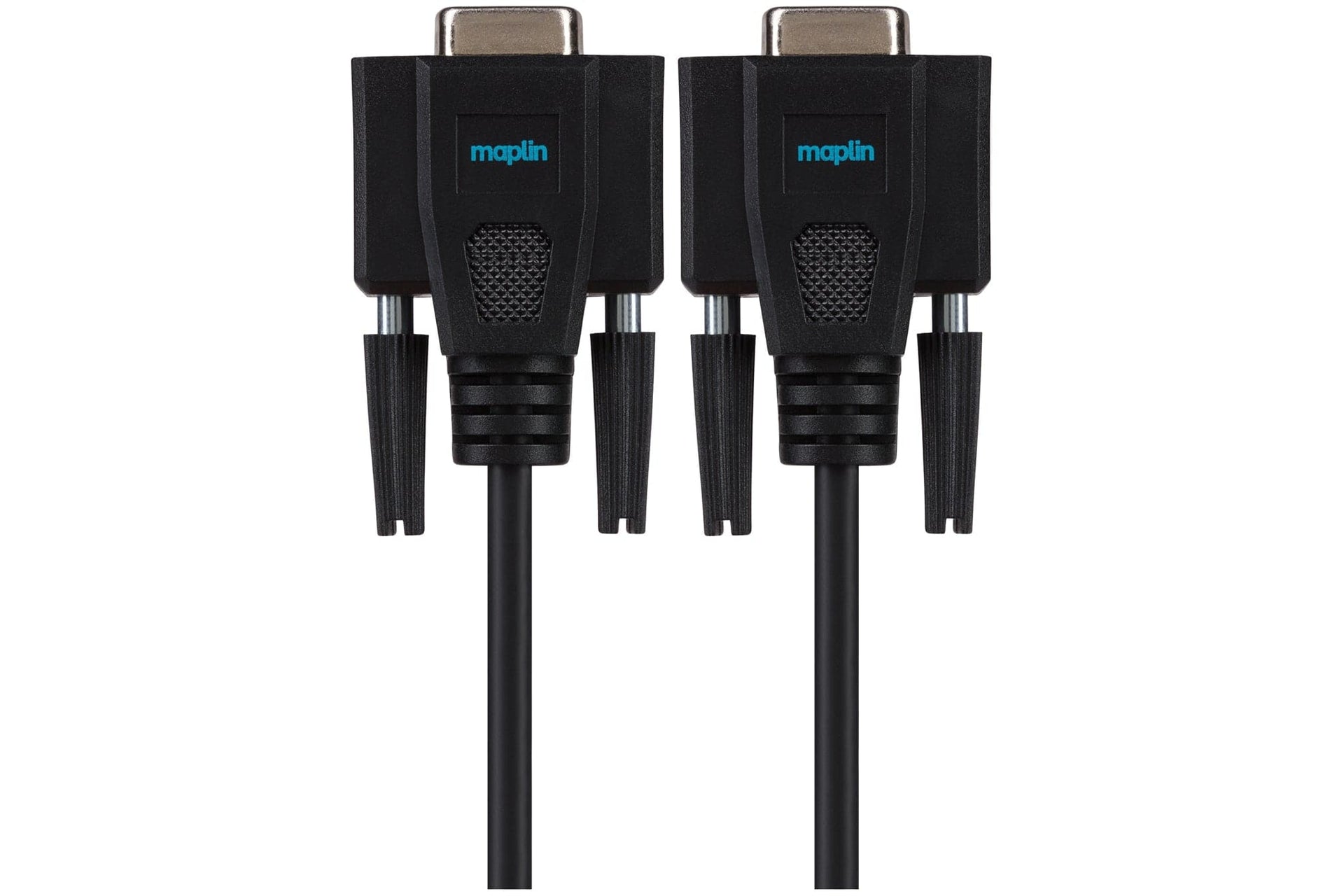 Premium Serial RS232 Null Modem 9 Pin Female Cable Black 3m