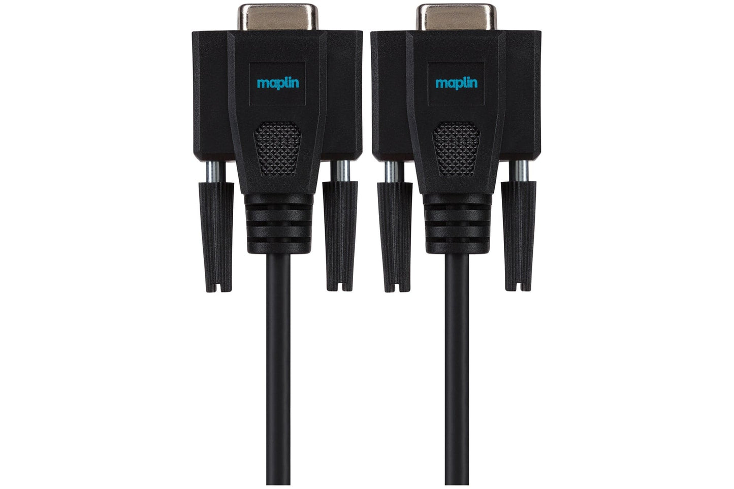 Maplin Premium Serial RS232 Null Modem 9 Pin Female Cable - Black, 3m - maplin.co.uk