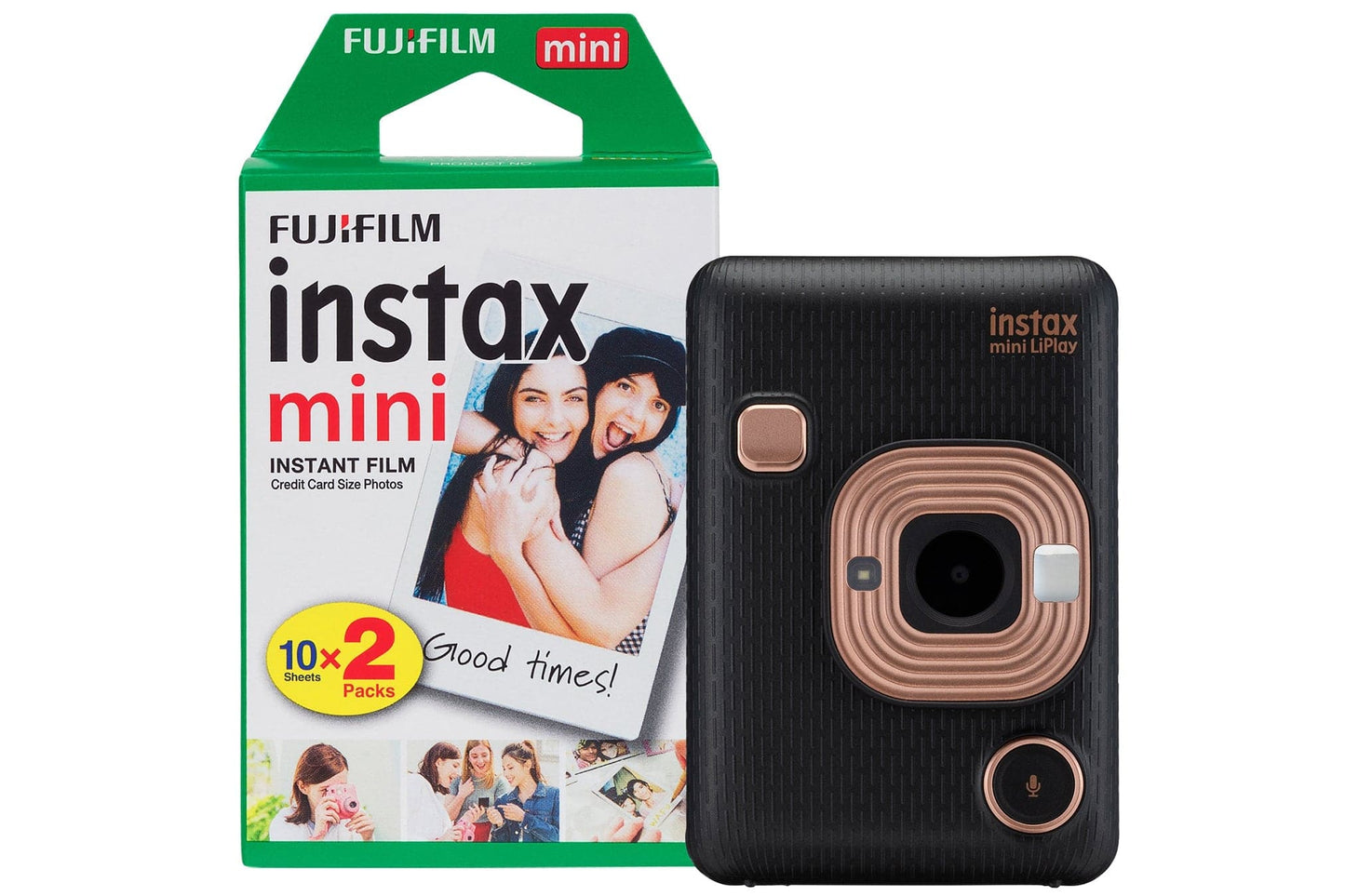 Fujifilm Instax Mini LiPlay Hybrid Instant Camera - Elegant Black - maplin.co.uk