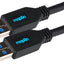 Maplin USB-A 3.0 to USB-A 3.0 Super Speed 5Gbps Cable - Black, 3m - maplin.co.uk