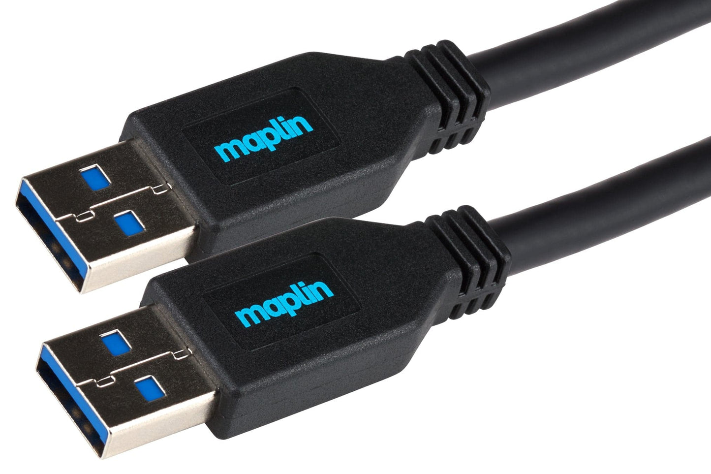 Maplin Super Fast USB-A 3.0 to USB-A 3.0 Cable - Black, 3m - maplin.co.uk
