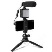 Maono Selfie Video Rig with Shotgun Microphone, LED Light & Tripod Phone Stand - maplin.co.uk