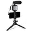 Maono Selfie Video Rig with Shotgun Microphone, LED Light & Tripod Phone Stand - maplin.co.uk