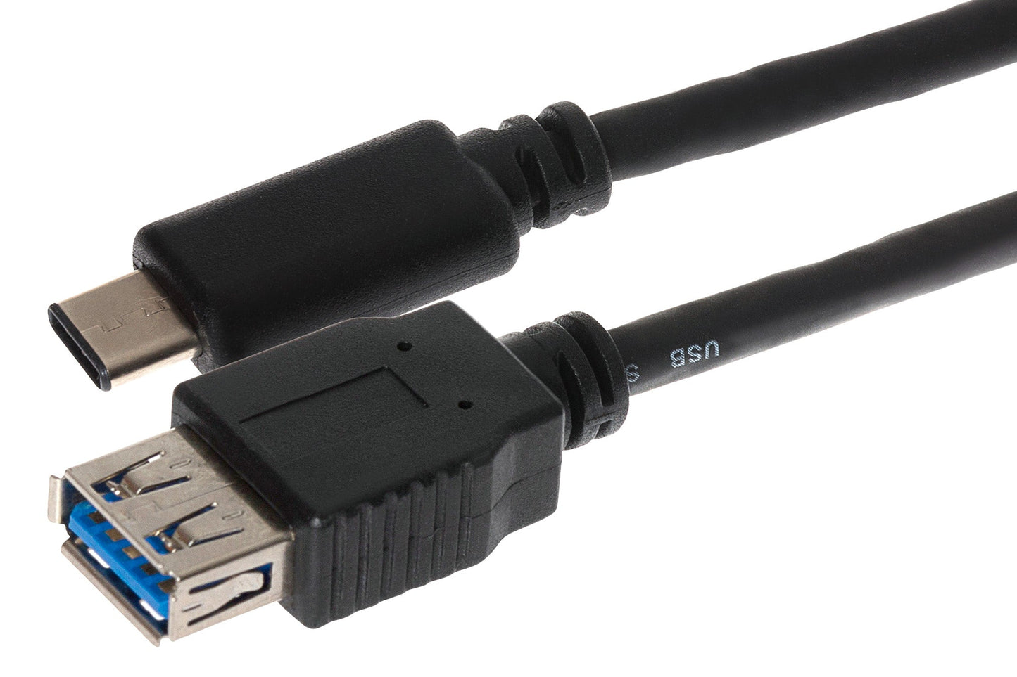 Maplin PRO USB-C Male to USB-A 3.1 Female Gen 2 60W Super Speed Data Transfer & Charging Adapter Cable - Black, 1m - maplin.co.uk