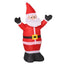 HOMCOM 4ft Inflatable LED Christmas Santa Claus Outdoor Decoration - maplin.co.uk