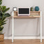 ProperAV Extra Computer Desk with Elevated Storage Shelf