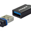 Maplin USB-C to USB-A 3.1 Gen 1 Female Adapter Twin Pack - Black, 14cm - maplin.co.uk