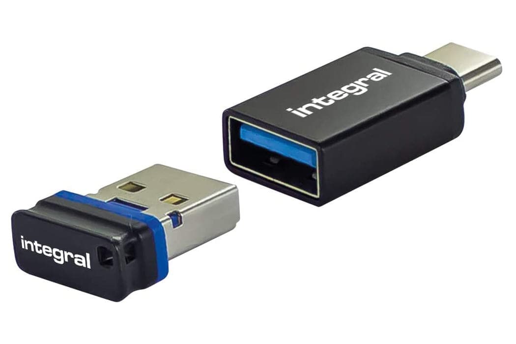 Maplin USB-C to USB-A 3.1 Gen 1 Female Adapter Twin Pack - Black, 14cm - maplin.co.uk