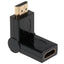 Maplin Adjustable Angle HDMI Male to HDMI Female Adapter - Black - maplin.co.uk