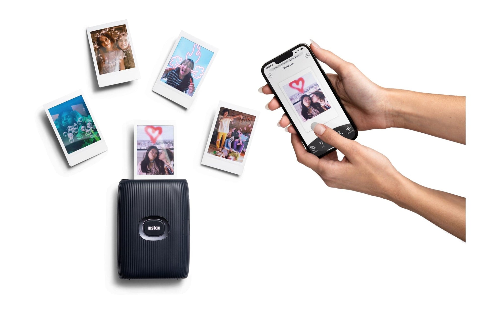 Fujifilm Instax Mini Link 2 Smartphone Photo Printer, Wireless, Portable,  and Lightweight Instant Film Printer, Bluetooth, Compatible on iPhone IOS  or