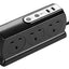 Masterplug 2m 6 Socket 13A plus 2x USB-A Ports Extension Cable Lead - Black - maplin.co.uk