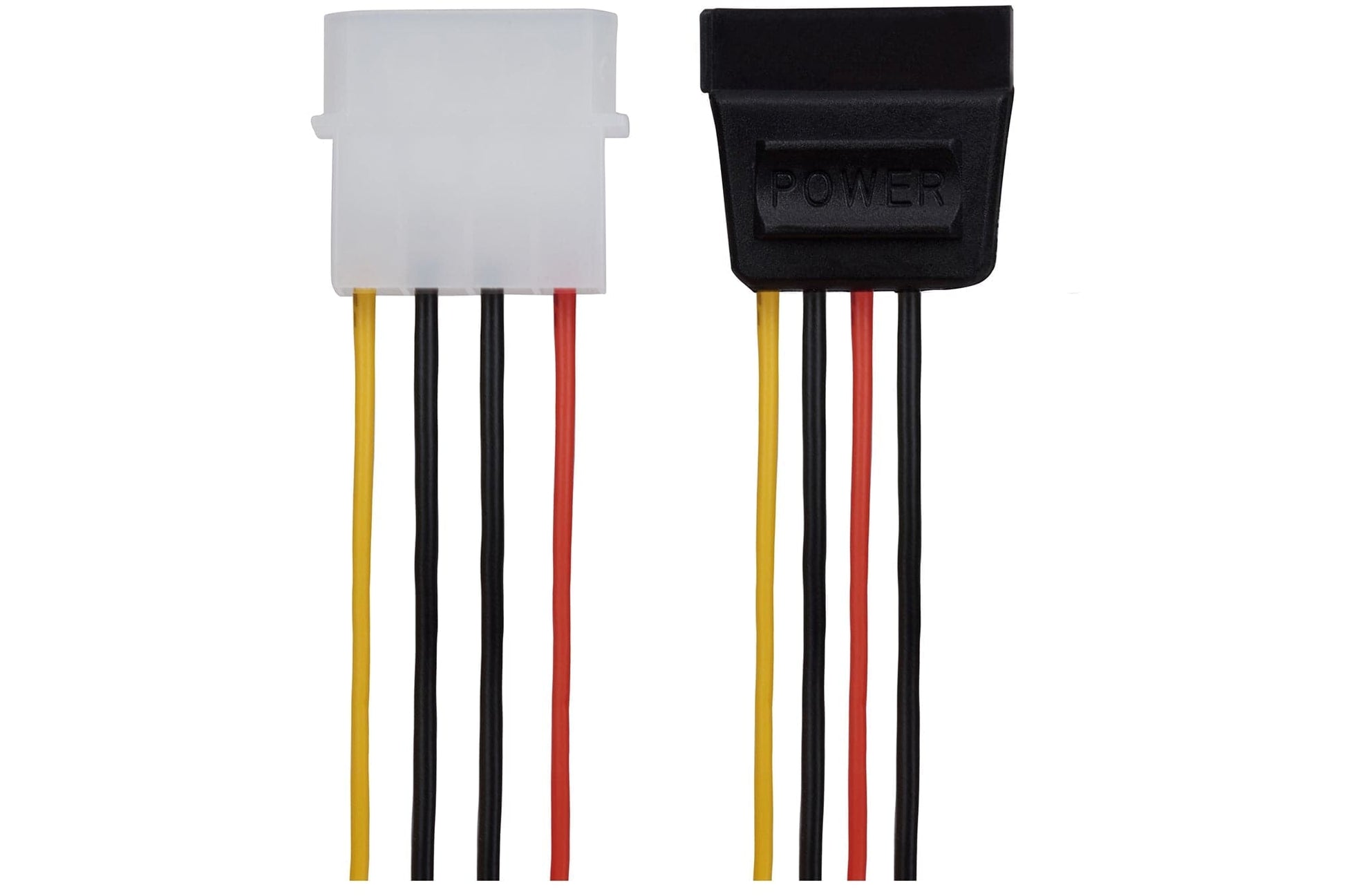 Maplin 4 Pin Molex Male to 15 Pin SATA Female Power Lead - 0.2m